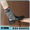 Botas Martin de lona con plataforma Melard, estilo mujer, nueva colección otoño 2026, Botas Western, Botas de cowboy
