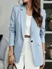 Traje Feminino Casual Slimming de Temperamento para o Trabalho, Blazer Solto Slimming, Traje Formal, Petite, Toque de Luxo