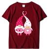 Camiseta Día de San Valentín explosiones transfronterizas enanos estampados manga corta damas manga corta mujeres fabricantes de camisetas al por mayor