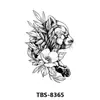 Tbs Cross-Border se especializa en Pegatinas de Tatuaje de Animales en Blanco y Negro y Florales Coloridos para Medio Brazo, Unisex, Estilo Europeo y Americano