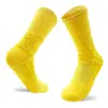 Meias de Futebol Masculinas de Comprimento Médio Masculinas Profissionais com Parte Inferior de Toalha Meias Curtas Basquete Elite Antiderrapantes Resistentes ao Desgaste Meias de Treino de Futebol