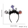 Diadema Divertida de Dibujos Animados para Halloween Accesorios para el Cabello Decoraciones para Fiesta Temática del Festival de Fantasmas Diadema de Murciélago Araña Hebilla para la Cabeza