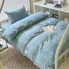 Proveedores de fabricantes juego de tres piezas de ropa de cama de algodón para dormitorio de estudiantes literas juego de tres piezas 1.2m individual kit de ropa de cama para dormitorio de personal al por mayor