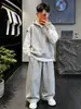 Conjunto de sudadera para niño 2026 nuevo primavera y otoño ropa deportiva grande para niños chaleco con capucha conjunto de tres piezas para niños moda casual