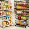 Prateleiras de supermercado, expositores de chão comerciais multi-camadas para lanches e bebidas, novo modelo de expositores móveis e prateleiras de armazenamento para supermercado