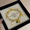 Pulsera con Hebilla Ping An de Imitación Jade Estilo Antiguo Recubierta Exquisita Estilo Chino Calabaza Pequeña Gordita Pulsera Colgante Tono de Sonido Nuevo