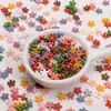 7mm Flor Pequeña Colorida Resina Planos Parche de Flor Hecho a Mano DIY Funda para Teléfono Móvil Pendientes Decorativos Joyería Accesorios Material