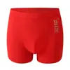 Ropa interior para hombre Benmingnian al por mayor boxers para niño algodón rojo regalo de boda boxers transpirables cómodos