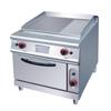 Fabricante de Panqueques Teppanyaki de Acero Inoxidable Dongpei Estufa de Gas Vertical Mixta (Plana y Parrilla) con Horno de Horneado