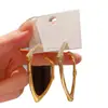 Brincos Pendentes Curvos de Bambu com Diamantes Incrustados de Agulha de Prata Luxo Leve Exquisitos de Alta Qualidade Versáteis Elegantes para Mulheres