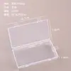 Caja de embalaje de plástico transparente rectangular plana transfronteriza de Amazon para documentos, recibos, ferretería, equipo de pesca y accesorios