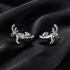 Xuping Joias Liga de Cobre Liga de Cobre Banho de Ouro Branco Brincos Design Versátil Leve Luxo para Mulheres Venda por Atacado
