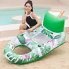 Transfronterizo 25 Nuevos Modelos de Camas Flotantes para Fiestas en la Piscina, Botes Inflables Acuáticos con Diseños de Hojas Coloridas, Venta al por Mayor