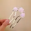 Pente de Cabelo Simples Invisível de Quatro Dentes, Ferramenta para Arrumar o Cabelo, Penteado de Estilo Antigo, Acessório Hanfu, Penteado da Moda