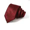 Gravata Masculina Nova de Venda Quente Transfronteiriça, Gravata de Poliéster Seda 8cm com Xadrez, Gravata de Alta Qualidade Cor Café Amarrada à Mão para Homens