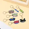 Llavero de Plástico Blando de Dibujos Animados de PVC Personalizado Colgante para Bolso DIY Colorido Creativo Pequeños Regalos Accesorios Colgantes para Coche