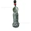 Ventas directas de fábrica Colgante de Guanyin de jade Hetian de Xinjiang Estación de jade natural Colgante de jade Guanyin colgante para hombre venta al por mayor de jade