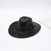 Sombrero de Vaquero Occidental Estilo Caliente Transfronterizo para Exteriores, Visera de Cuero Estampado, Sombrero de Caballero para Hombres y Mujeres, Sombrero de Jazz para Montañismo al Aire Libre
