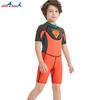 Traje de Buceo Infantil Nuevo de 2.5mm para Hombre de Manga Corta de Una Pieza Ropa de Natación Cálida Drifting Surfing Protector Solar Traje de Scuba