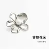 Botones Metálicos de Flor Tridimensional Incrustados con Perlas y Diamantes Pequeños Accesorios de Ropa Fragantes Botones Decorativos de Alta Gama para Traje Camisa Chaqueta