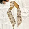 Fita Retrô Francesa Lenço de Seda Longo Estreito Faixa de Cabelo Gravata Rabo de Cavalo Fada Faixa Elegante para Cabeça Variedade de Lenços Venda por Atacado