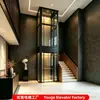 Elevador Residencial para Ático en Casas de Autoconstrucción, Elevador Panorámico de Tracción Simple Pequeño, Elevador Hidráulico Silencioso para Villas