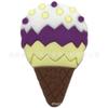 Zapatos de la serie temática de helados con hebillas, dibujos animados, bonitos zapatos con agujeros, zapatos extraíbles, accesorios de PVC para fiestas navideñas transfronterizas