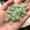 Cuentas de jade de imitación de jade blanco de Hotan de Xinjiang con agujero grande, cuentas sueltas de 10 mm para pulseras, pendientes y accesorios