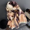 Chal de verano para habitación con aire acondicionado, otoño e invierno, estilo coreano, recién llegado, bufanda de cachemira de imitación con letras que combina con todo, bufanda de invierno cálida para exteriores