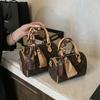 Moda Transfronteriza Bolso Pequeño Boston para Mujer 2025 Estilo Nuevo Dama Elegante Estampado Versátil Moda Bolso Cruzado Tipo Almohada