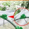 Invernadero Fibra de Vidrio Soporte Película Plástica Malla Anti-insectos Hebilla Película de Presión A prueba de Viento Antideslizante Cruz Fijación Artefacto