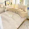 Estilo Pastoral Oveja Pequeña Floral Conjunto de Tres Piezas Algodón Puro Agradable a la Piel Transpirable Cama Individual para Estudiante Universitario Ropa de Cama para las Cuatro Estaciones