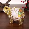 Cenicero de Elefante de Lujo Ligero con Tapa, Cenicero Anti-Ceniza Volante, Cenicero Retro Creativo de Lujo Ligero para Sala de Estar Hogar, Adornos
