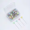 Fabricante Botón de Cabeza de Mariposa de Colores Alfiler de Cabeza de Botón Caja de Alfileres de Cabeza de Botón Alfiler de Costura a Mano Fijo Alfiler de Corazón de Flor de Ciruelo Alfiler de Cabeza de Flor