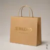 Embalaje de regalo de alta gama al por mayor, bolsas de papel kraft personalizadas, venta directa del fabricante, pedidos personalizados basados en dibujos, productos en stock recomendados por la fábrica de origen