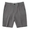 Verão Five-point Calças Shorts Calças Estilo coreano All-match Slim-fit Calças Solid Color Non-ironing Summer Thin Casual Pants for Men