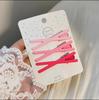 Presilhas de Cabelo Doces Rosas Presilhas Laterais para Mulheres Presilhas de Cabelo Fofas Laço Bico de Pato Presilhas Bb Franjas Acessórios de Cabelo para Cabelos Soltos