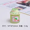 Botella de Mermelada Meow Meow 3D Luminosa Juguete de Comida Dibujos Animados Accesorios DIY Pegamento Cremoso Resina Piezas Pequeñas Paquete de Materiales