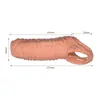 C657 Condón Antideslizante Diente de Lobo Roscado, Anillo Bloqueador de Esperma, Productos para Adultos, Juguetes Sexuales, Condón de Cristal C663