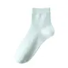 Calcetines Finos para Mujer, Calcetines de Algodón, Calcetines de Malla Transpirable de Color Sólido de Algodón hasta la Mitad de la Pantorrilla, Calcetines de Primavera y Otoño para Mujer, Calcetines Largos, Casuales, Absorbentes de Sudor, Antideslizantes