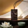 Pai Dios Elefante He Xiang Pai Pai en Relieve Colgante de Pai Cultura Tailandesa Método Antiguo Hecho a Mano Collar de Incienso Herbal Protección Paz Propiedad