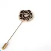 Broche Masculino Estilo Coreano, Broche Vintage, Pin Pequeño para Traje, Broche Decorativo, Broche de Flor de Camelia, En Stock