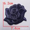 Adesivo de Aplique Flor Rosa de Tamanho Grande, Médio e Pequeno para Toalha de Mesa de Hotel e Lençol de Cama Reparo de Manchas Decalque para Passar a Ferro Adesivo para Tecido com Furo de Cigarro