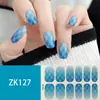 12 Adesivos de Unha Brancos para Dedo Sem Cozimento Adesivos Completos Impermeáveis e Duradouros Patch de Arte de Unha Vento Simples Cola de Esmalte de Unha Atacado