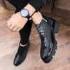 Botas Martin de estilo británico para hombre de otoño transfronterizas, botas de cuero de moda con cremallera, zapatos casuales de cuero de caña alta, botas de moda