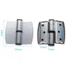 Accesorios de Ferretería para Mamparas de Baño Bisagras Planas para Puertas Bisagras para Puertas Plegables Acero Inoxidable 304 Bisagra de Cierre Automático para Puertas de Baños Públicos
