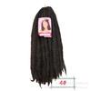 Extensões de Dreadlock Caterpillar de 18" Tranças Marley Cabelo Afro Cacheado Encaracolado Peruca Africana