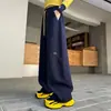 Pantalones de chándal rectos de pierna ancha para niñas, primavera y otoño 2025, nuevo estilo, joggers casuales modernos para niños de secundaria