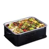 Estufa de Alcohol para Pescado a la Parrilla de Acero Inoxidable Espesado Alcohol Comercial Carbón Marino Rectangular Soporte Doméstico Fabricante de Plato para Curry