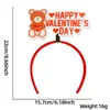 Decoraciones para Fiesta de Solteros del Día de San Valentín Europeo y Americano Diadema de Corazón de Amor Accesorios para Fotos Diadema Xoxo Accesorios para la Cabeza